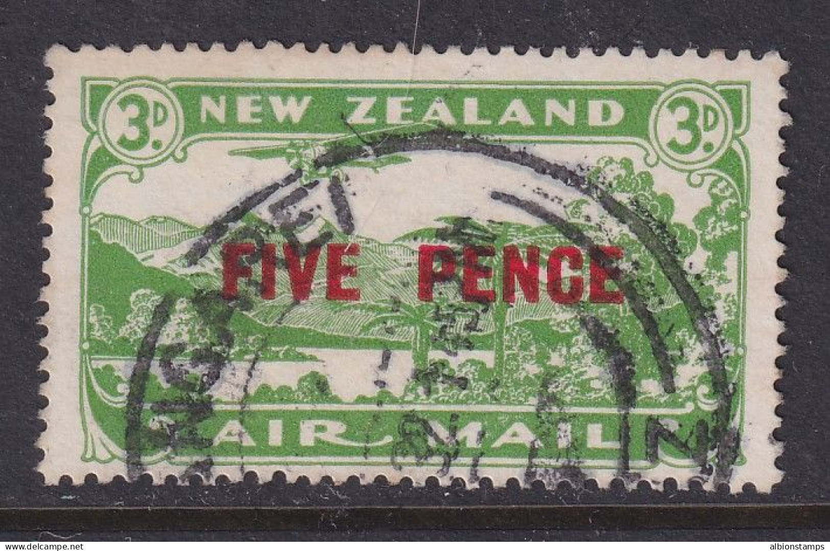 New Zealand, Scott C4 (SG 551), Used - Poste Aérienne