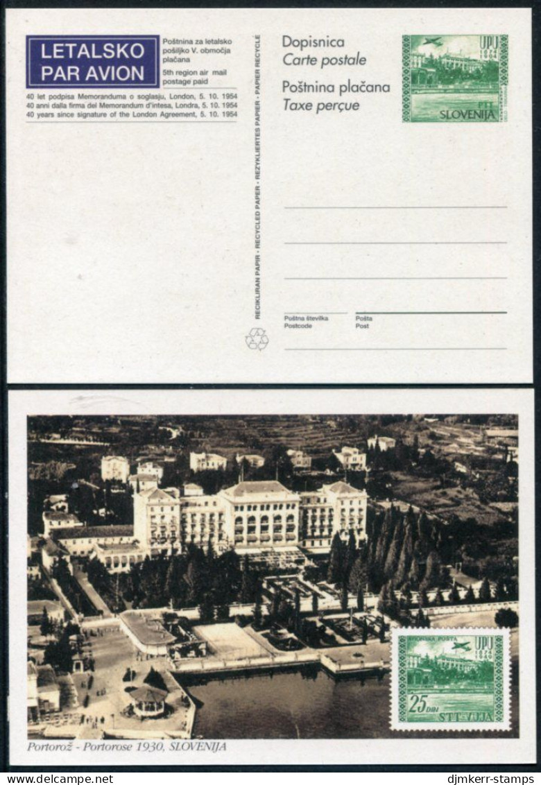 SLOVENIA 1994 UPU Anniversary Stationery Card 60 T. Unused.  Michel LP2 - Slovenië