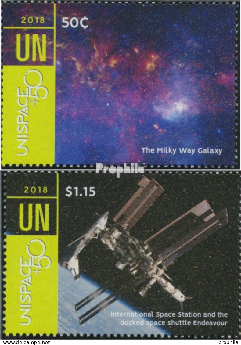UNO - New York 1661-1662 (kompl.Ausg.) Postfrisch 2018 Erforschung Des Weltraums - Unused Stamps