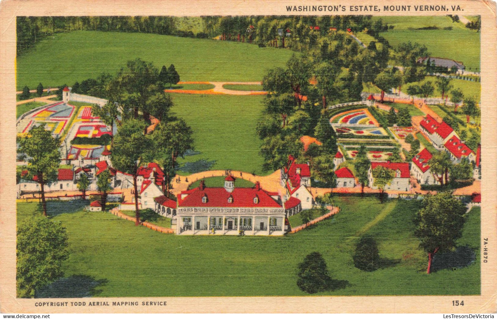 ETATS-UNIS - Virginia - Washington Estate, Mount Vernon - Colorisé - Carte Postale Ancienne - Otros & Sin Clasificación