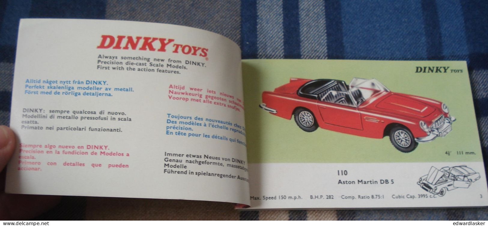 Catalogue Original DINKY TOYS 1966 - 1e édition - Voitures Miniatures - Canada - Catalogues & Prospectus