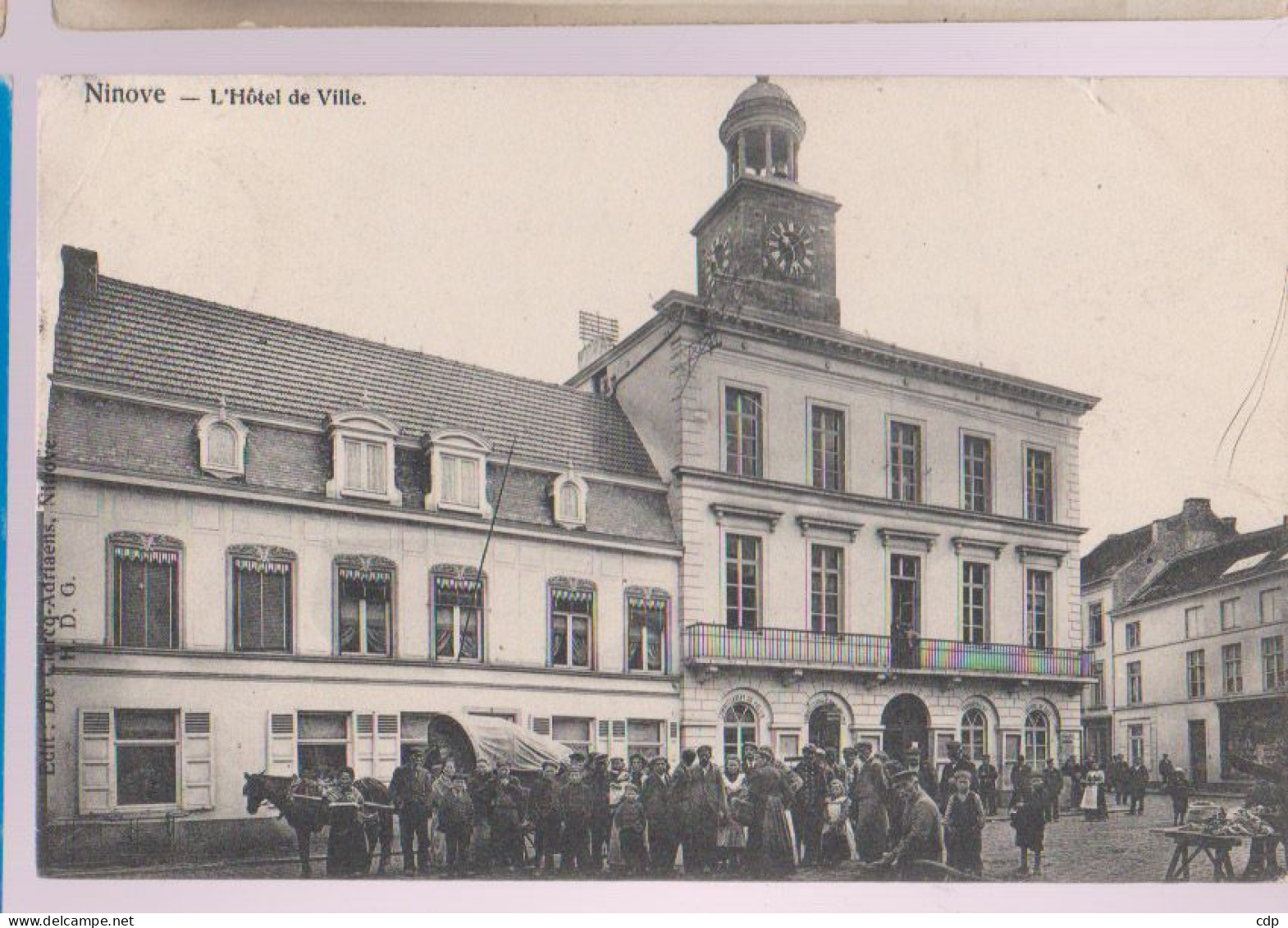 Cpa Nninove  1905   Attelage - Ninove