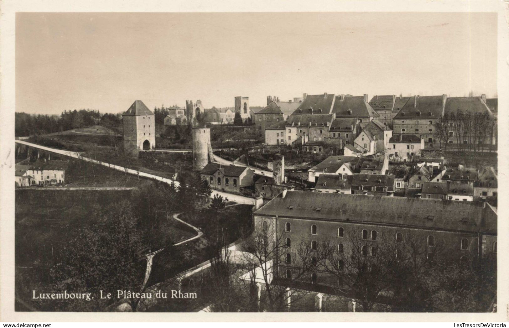 Luxembourg - Luxembourg - La Plâteau Du Rham - Village - Vue - Carte Postale Ancienne - Luxemburg - Town