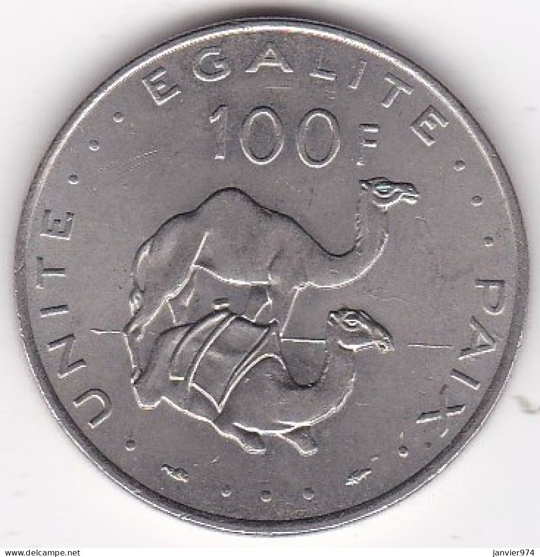 République De Djibouti 100 Francs 1977, En Cupronickel, KM# 26 - Dschibuti
