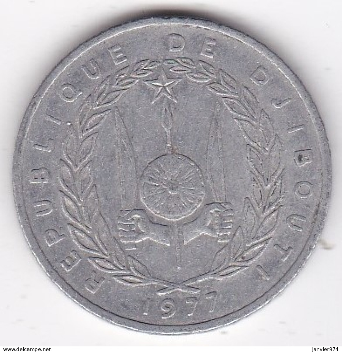 République De Djibouti 5 Francs 1977, En Aluminium , KM# 22 - Dschibuti