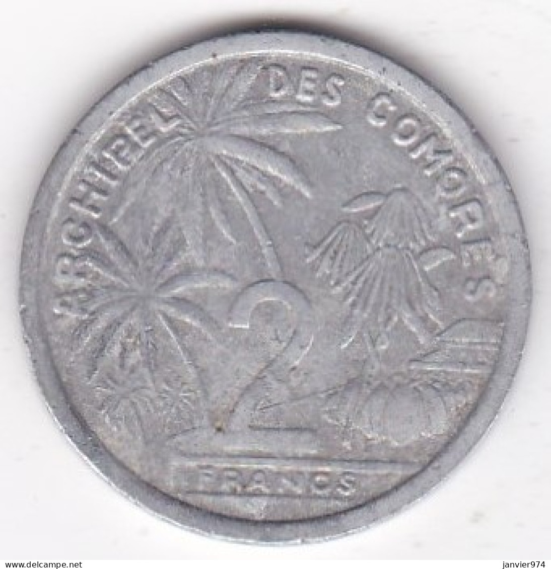 Archipel Des Comores , Republique Française 2 Francs 1964, En Aluminium , LEC# 35 - Komoren