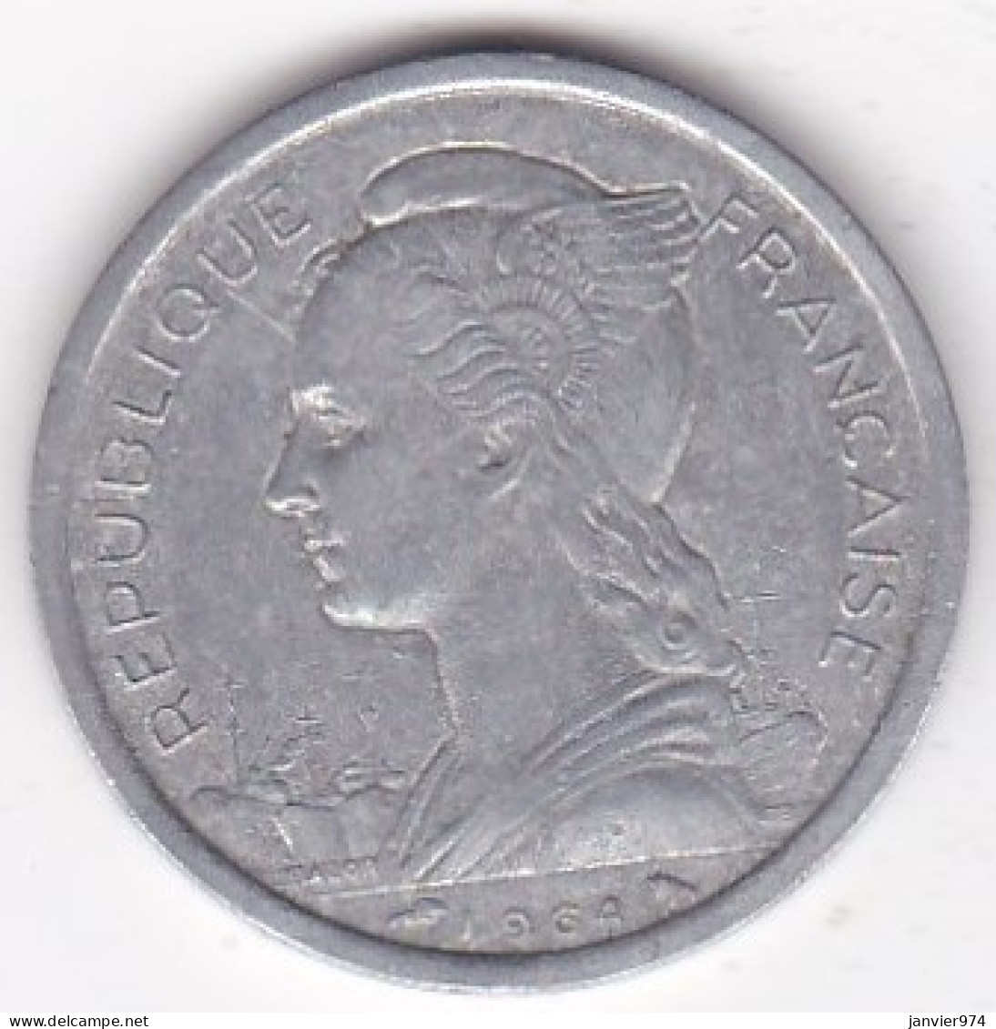 Archipel Des Comores , Republique Française 2 Francs 1964, En Aluminium , LEC# 35 - Comoren