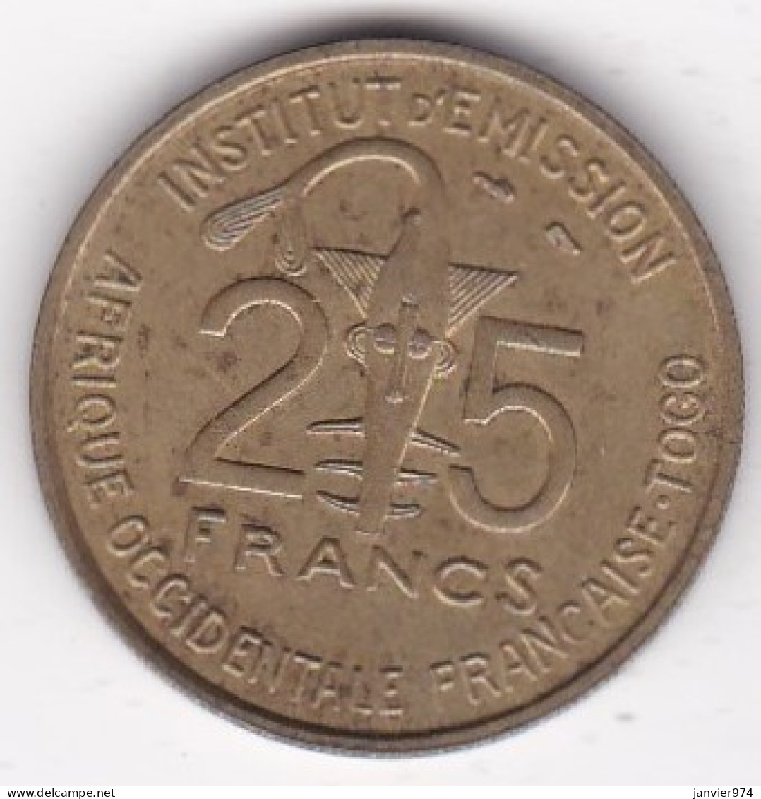 Afrique Occidentale Française Togo 25 Francs 1957 Bronze-Alu. KM# 9. Superbe - Togo