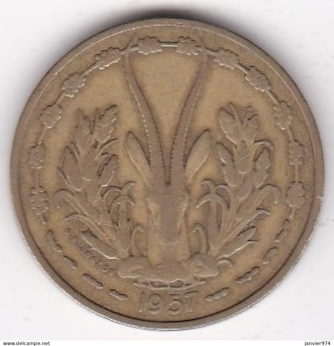 Afrique Occidentale Française Togo 25 Francs 1957 Bronze-Alu. KM# 9.  - Togo