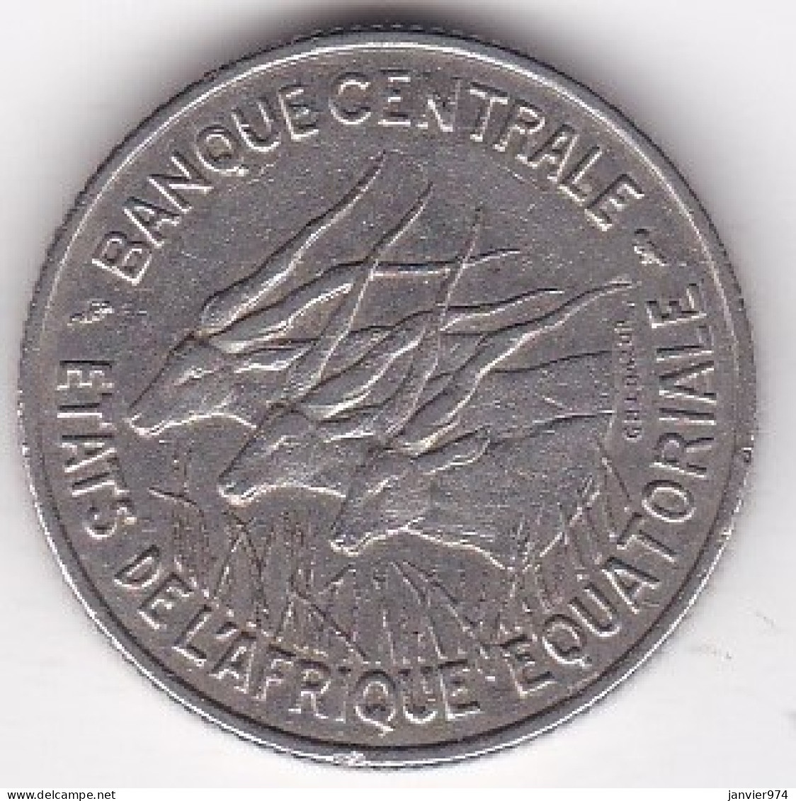 Afrique Equatoriale Banque Centrale. 100 Francs 1966 , En Nickel. KM# 5 - Sonstige – Afrika