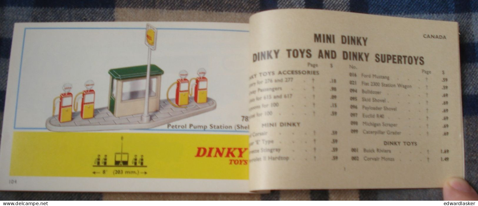 Catalogue Original DINKY TOYS (1968) N°4 - Voitures Miniatures - Canada - Catálogos