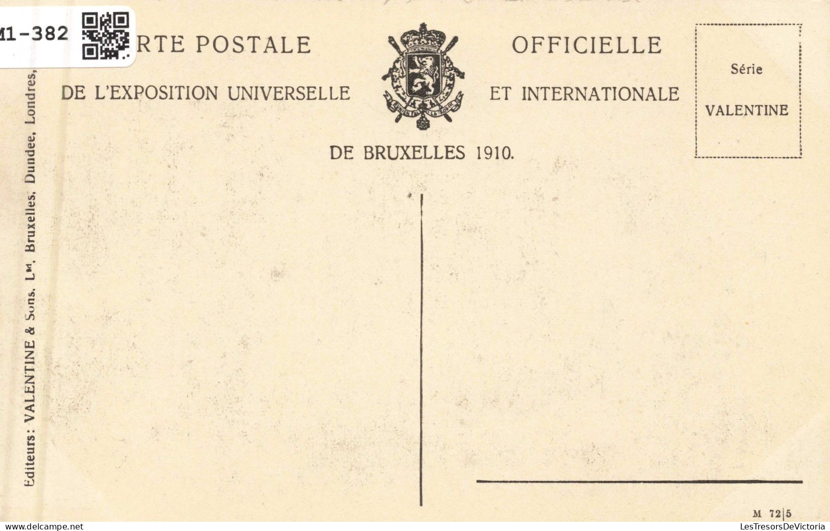 BELGIQUE - Bruxelles - Exposition De Bruxelles 1910 - Façade Principale, Et La Fontaine - Carte Postale Ancienne - Universal Exhibitions