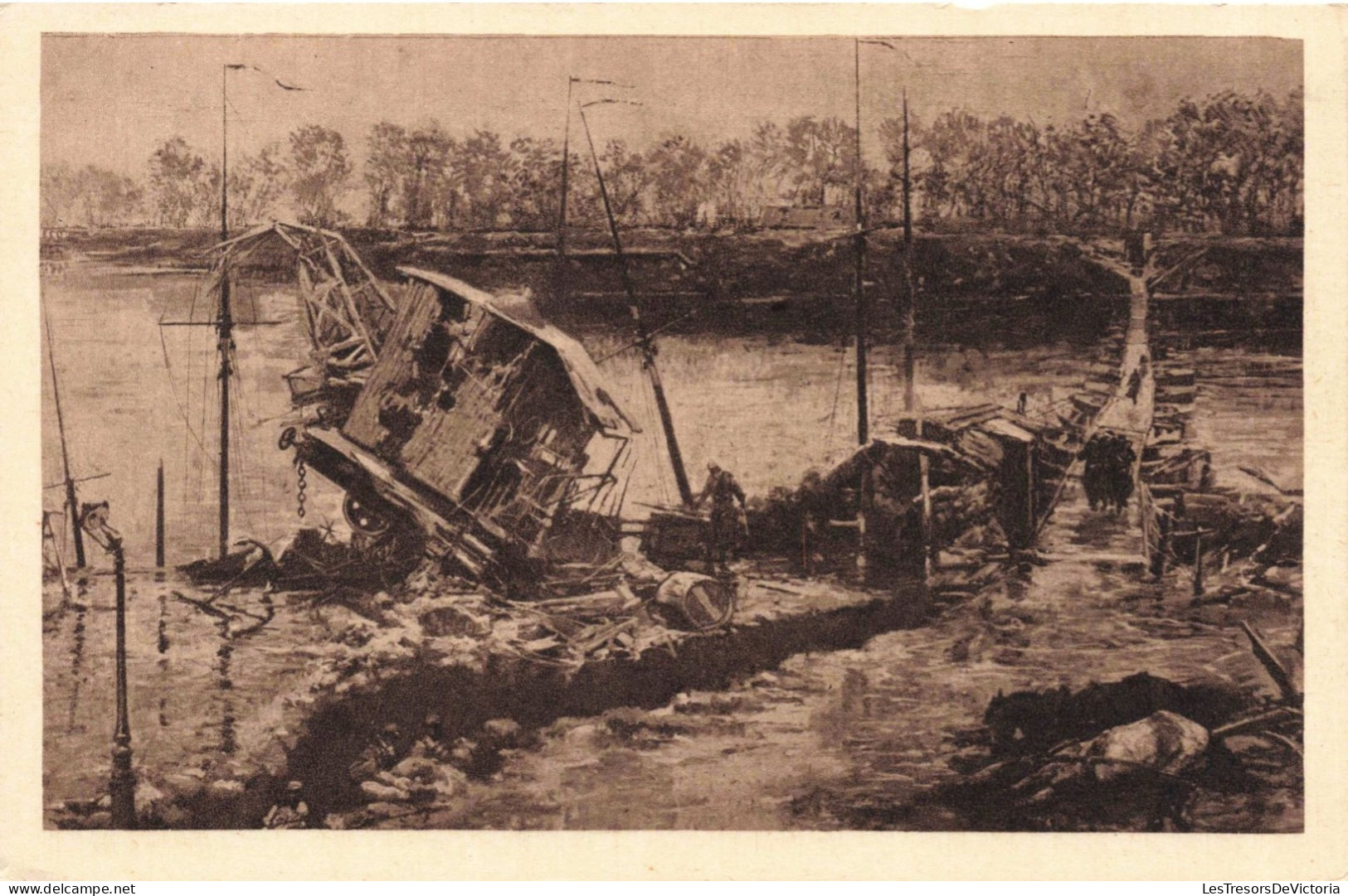 BELGIQUE - Bruxelles - Panorama Of The Battle Of The Yser By A. Bastien- Nieuport - Carte Postale Ancienne - Cartas Panorámicas