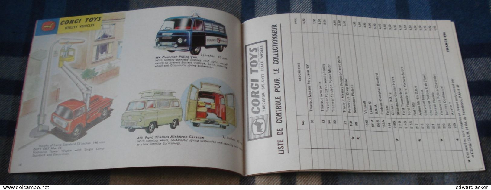 Catalogue CORGI TOYS 1963/64 - Voitures Miniatures - TBE - Kataloge & Prospekte