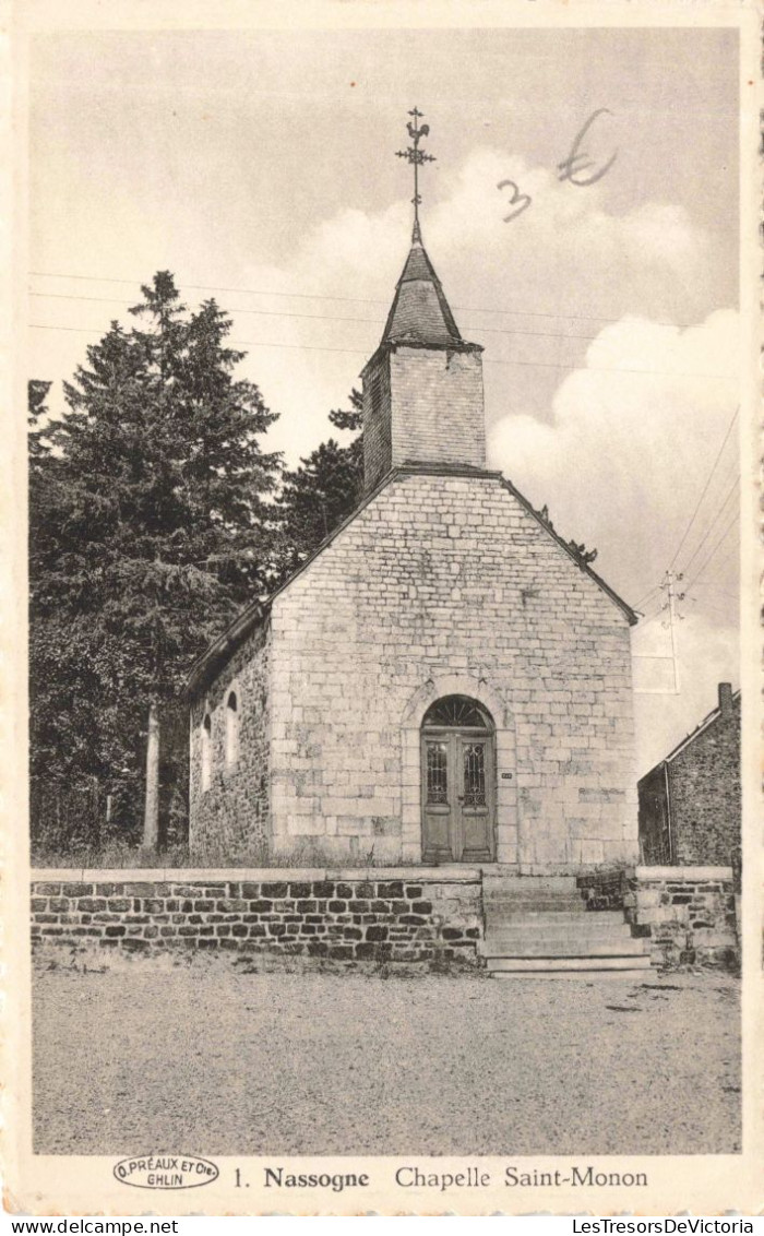 BELGIQUE - Nassogne - Chapelle Saint-Monon - Chapelle - Carte Postale Ancienne - Nassogne