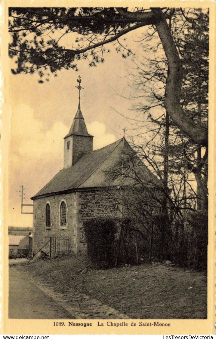 BELGIQUE - Nassogne - Chapelle Saint-Monon - Chapelle - Façade Arrière - Carte Postale Ancienne - Nassogne