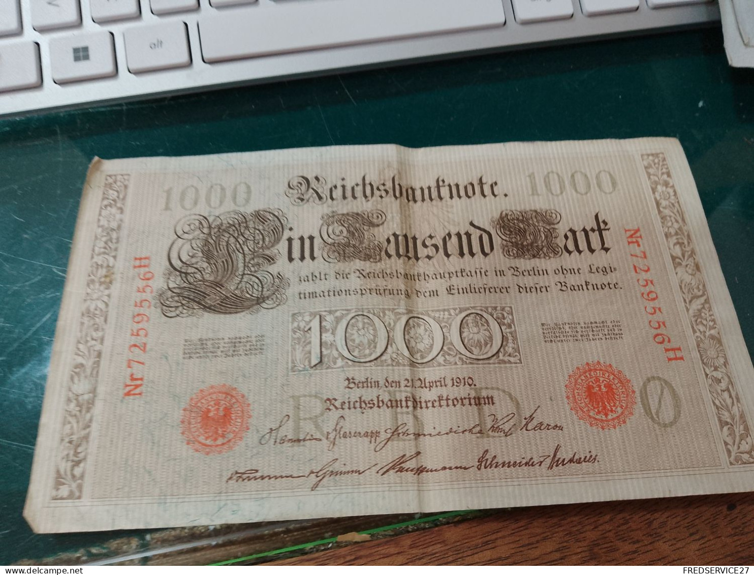 BILLET / REICHSBANTNOTE 1000 / 1910 - 1000 Mark