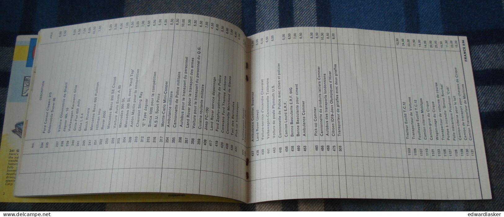 Catalogue CORGI TOYS 1965 - Voitures Miniatures [2] - Catalogues & Prospectus