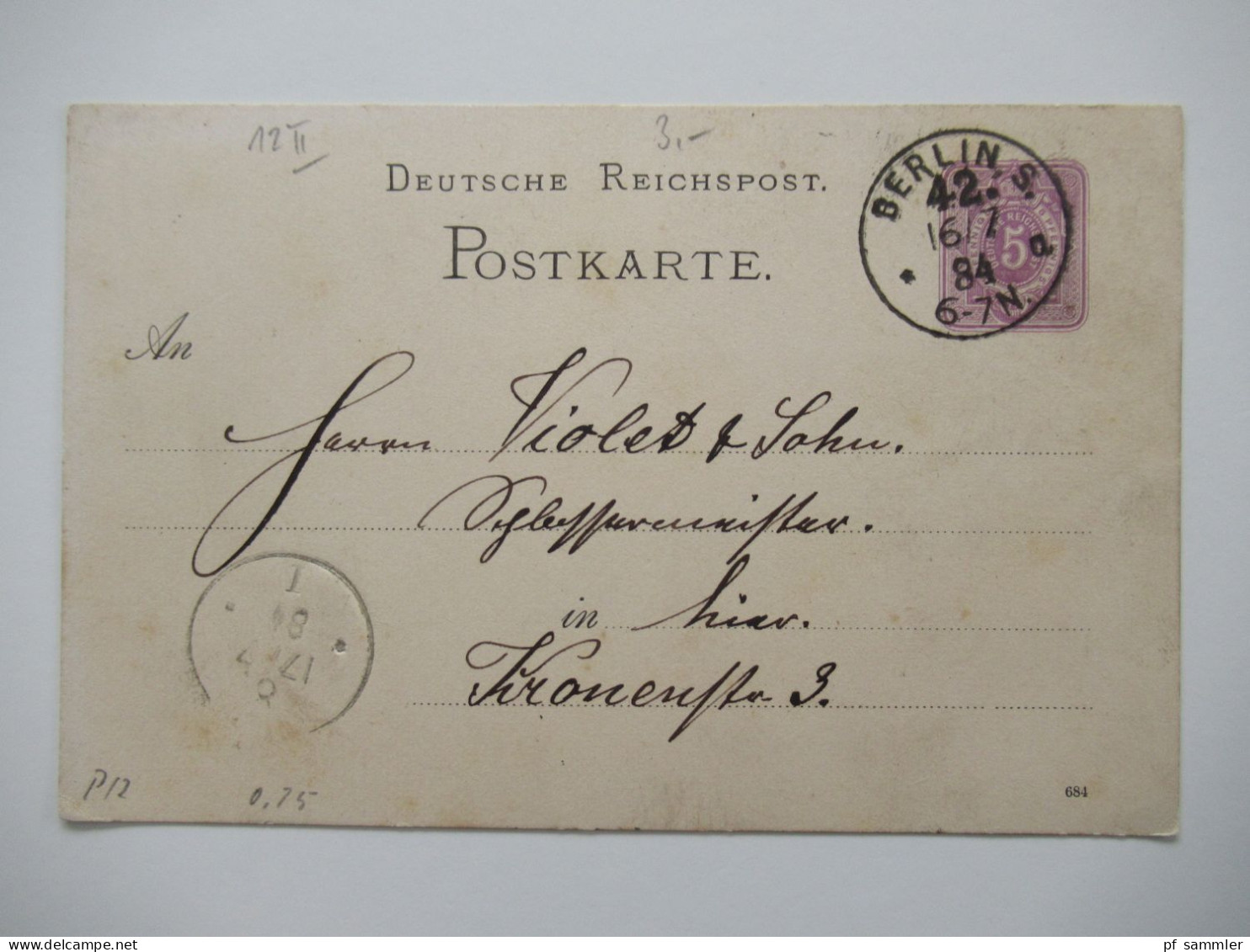 Berlin Postämter Ganzsachen Posten mit Rohrpost!! Ab 1875 - ca. 1910 insgesamt 110 Stück!! Interessanter Stöberposten!