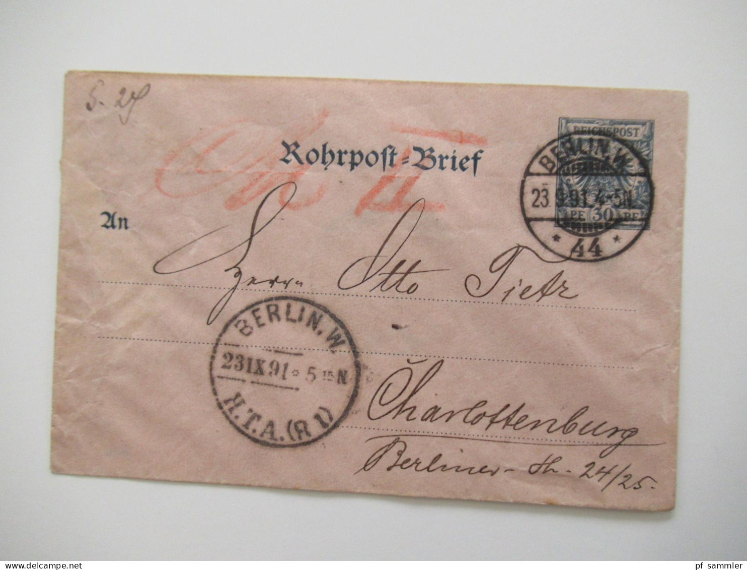 Berlin Postämter Ganzsachen Posten mit Rohrpost!! Ab 1875 - ca. 1910 insgesamt 110 Stück!! Interessanter Stöberposten!