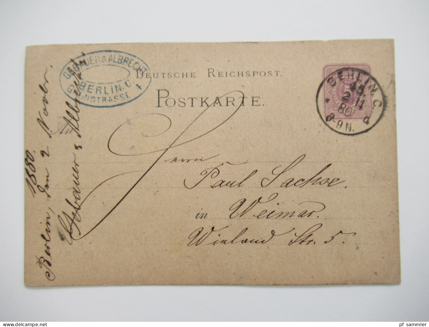 Berlin Postämter Ganzsachen Posten mit Rohrpost!! Ab 1875 - ca. 1910 insgesamt 110 Stück!! Interessanter Stöberposten!