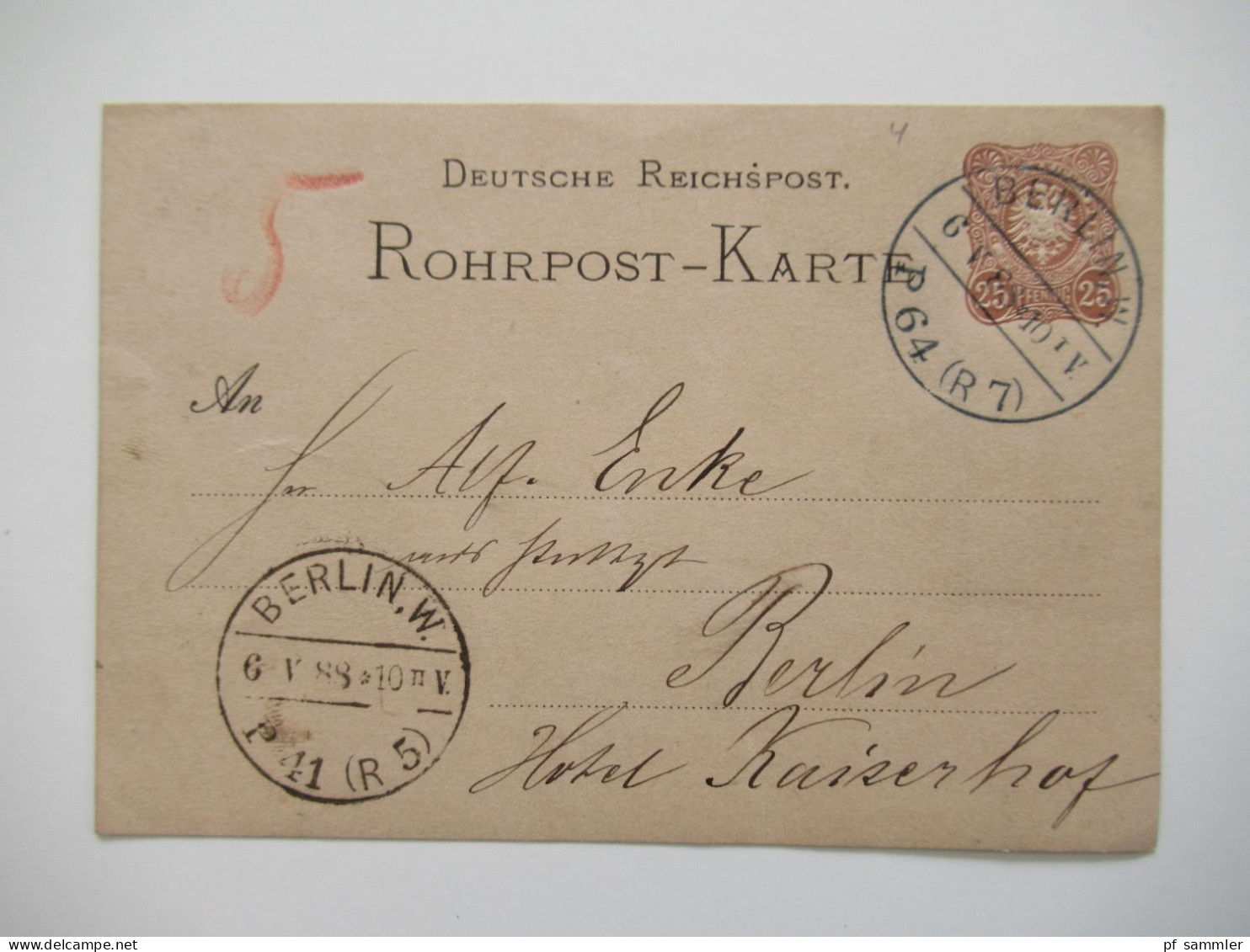 Berlin Postämter Ganzsachen Posten mit Rohrpost!! Ab 1875 - ca. 1910 insgesamt 110 Stück!! Interessanter Stöberposten!