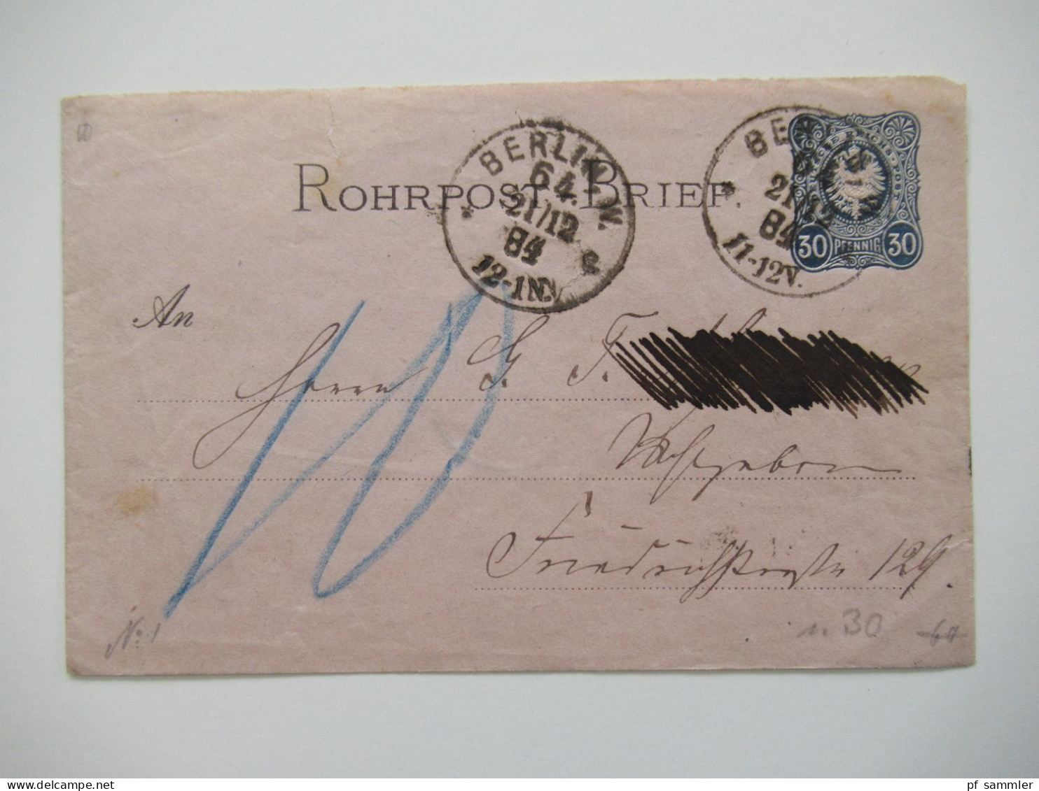 Berlin Postämter Ganzsachen Posten mit Rohrpost!! Ab 1875 - ca. 1910 insgesamt 110 Stück!! Interessanter Stöberposten!