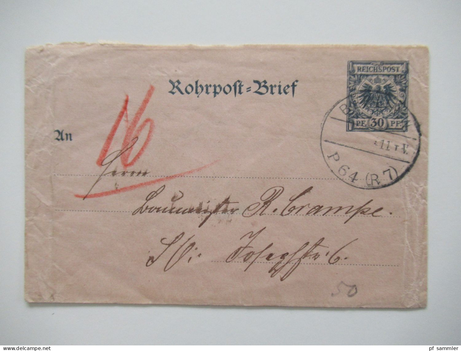 Berlin Postämter Ganzsachen Posten mit Rohrpost!! Ab 1875 - ca. 1910 insgesamt 110 Stück!! Interessanter Stöberposten!