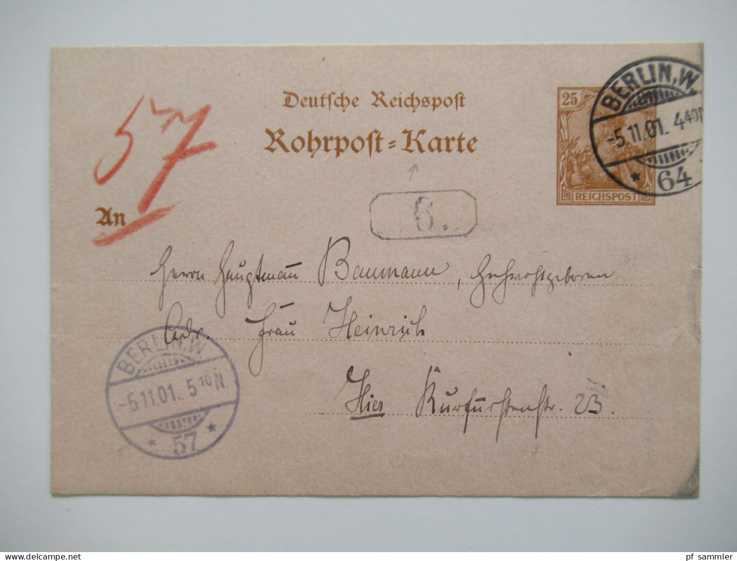 Berlin Postämter Ganzsachen Posten mit Rohrpost!! Ab 1875 - ca. 1910 insgesamt 110 Stück!! Interessanter Stöberposten!