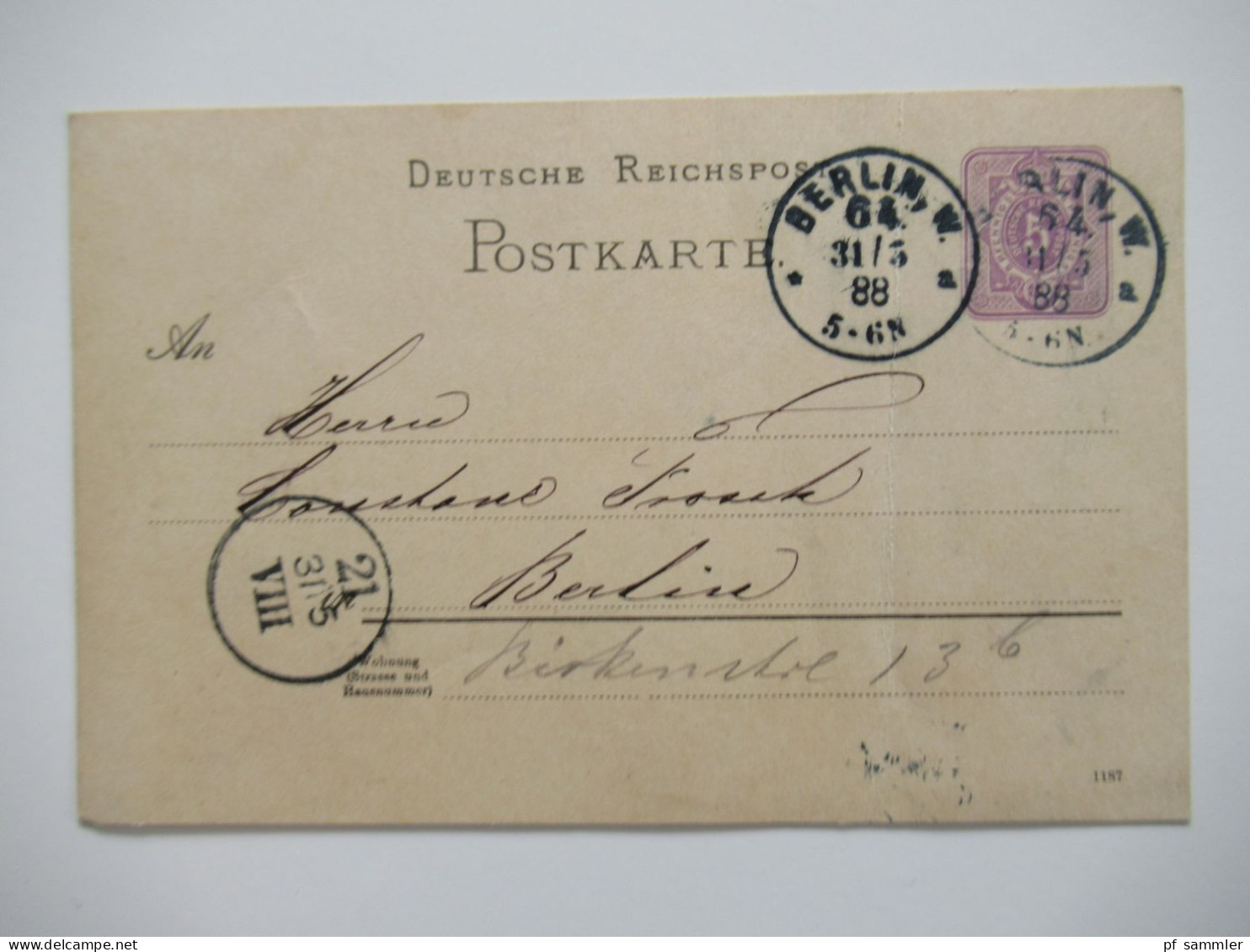 Berlin Postämter Ganzsachen Posten mit Rohrpost!! Ab 1875 - ca. 1910 insgesamt 110 Stück!! Interessanter Stöberposten!