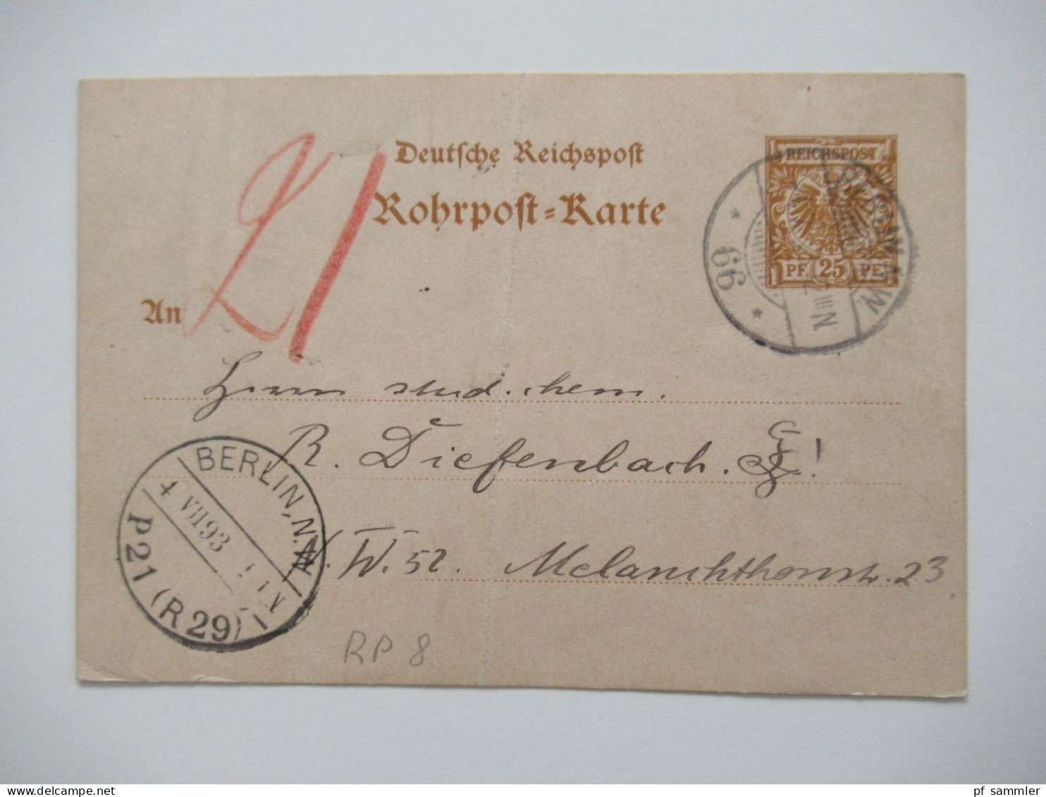 Berlin Postämter Ganzsachen Posten mit Rohrpost!! Ab 1875 - ca. 1910 insgesamt 110 Stück!! Interessanter Stöberposten!