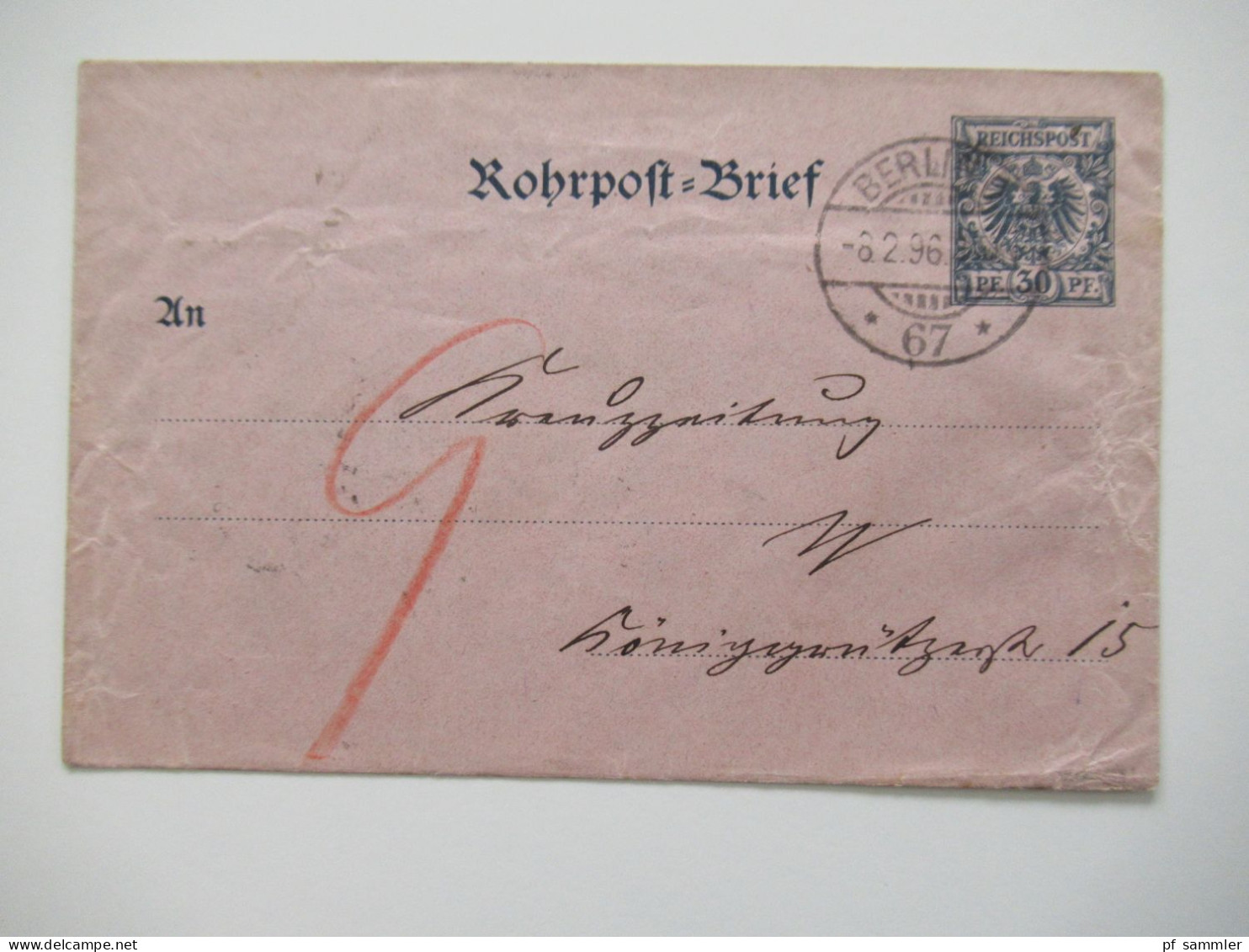 Berlin Postämter Ganzsachen Posten mit Rohrpost!! Ab 1875 - ca. 1910 insgesamt 110 Stück!! Interessanter Stöberposten!