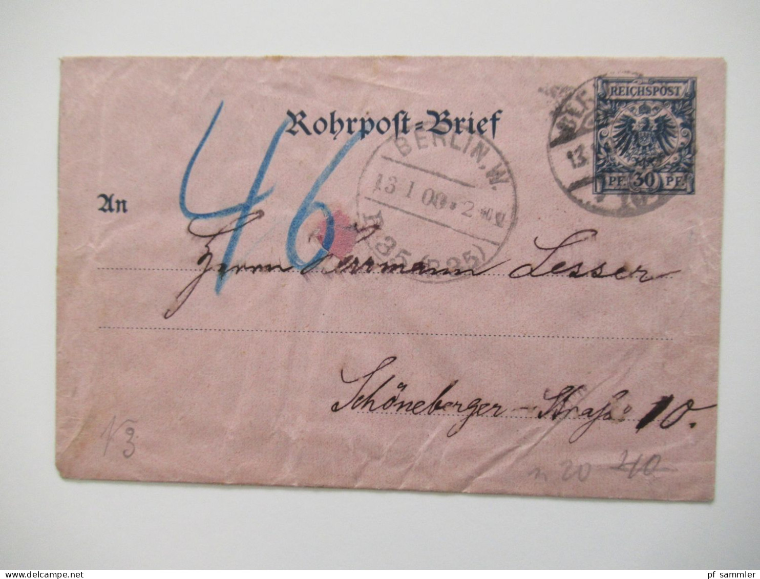 Berlin Postämter Ganzsachen Posten mit Rohrpost!! Ab 1875 - ca. 1910 insgesamt 110 Stück!! Interessanter Stöberposten!