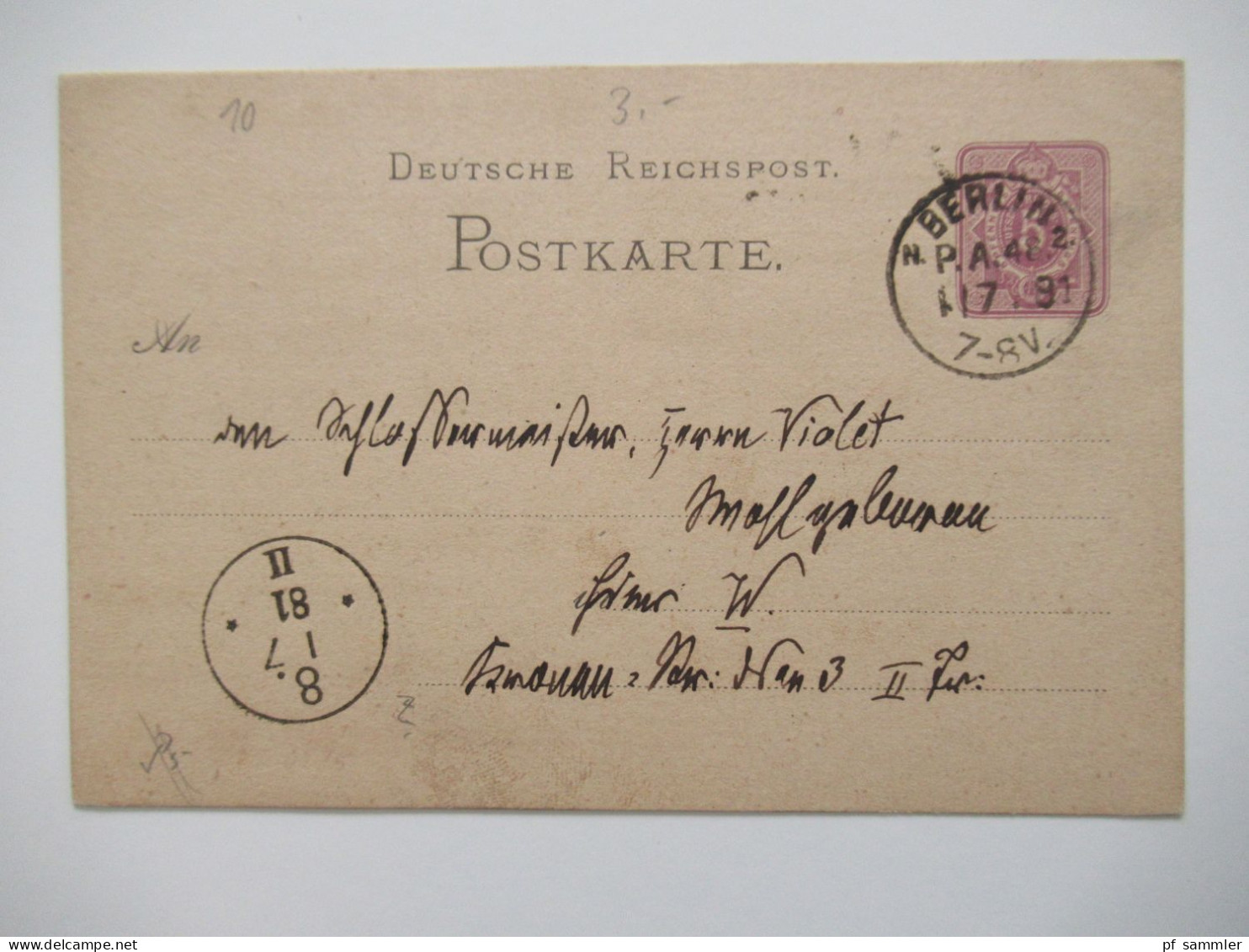 Berlin Postämter Ganzsachen Posten mit Rohrpost!! Ab 1875 - ca. 1910 insgesamt 110 Stück!! Interessanter Stöberposten!