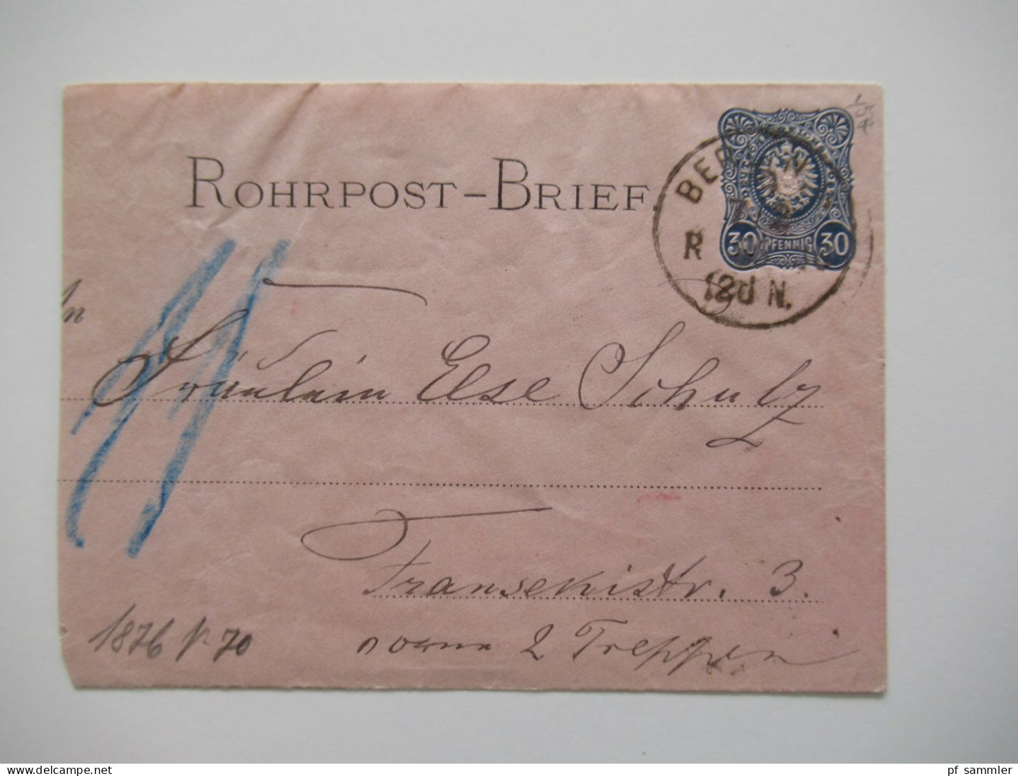 Berlin Postämter Ganzsachen Posten mit Rohrpost!! Ab 1875 - ca. 1910 insgesamt 110 Stück!! Interessanter Stöberposten!