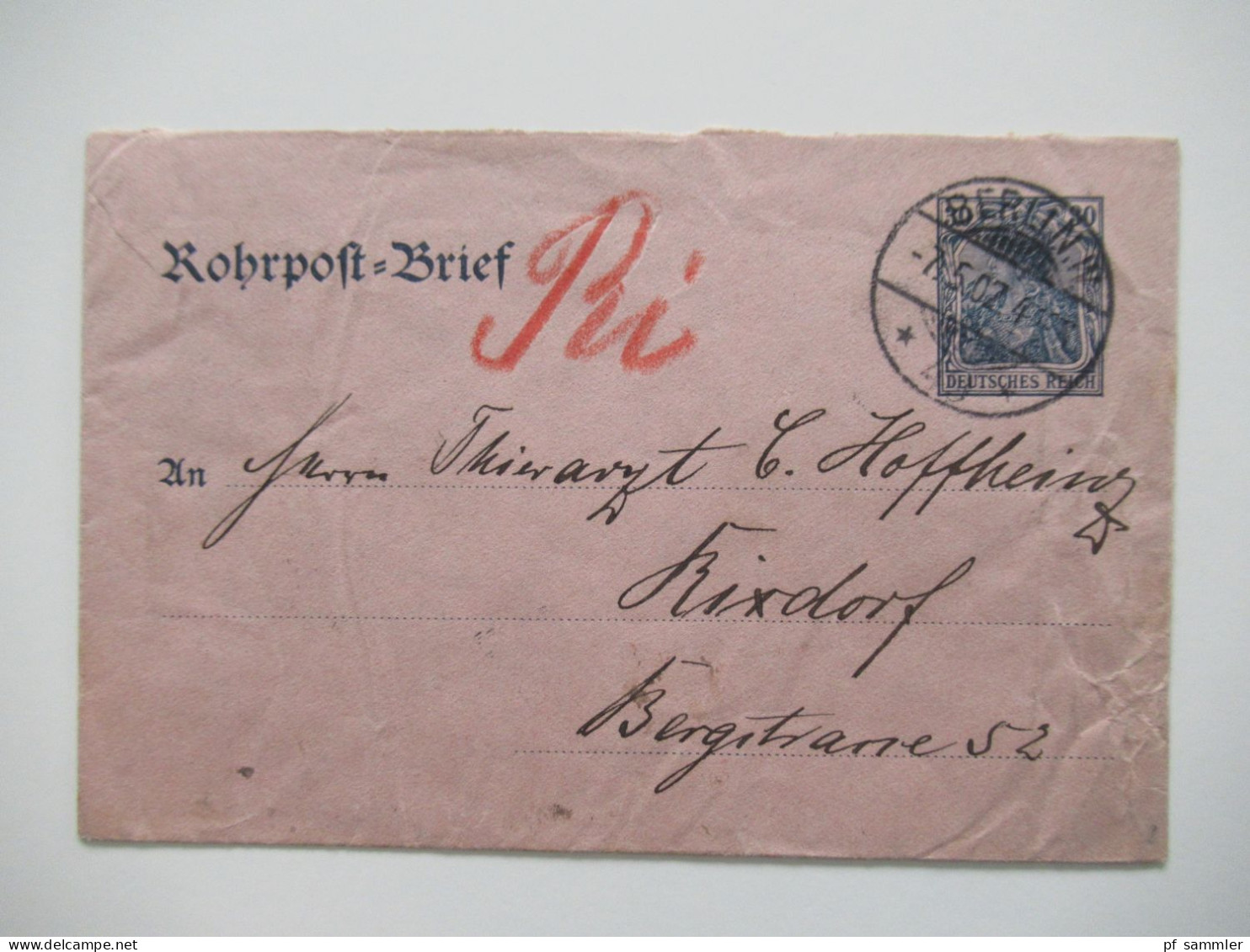 Berlin Postämter Ganzsachen Posten mit Rohrpost!! Ab 1875 - ca. 1910 insgesamt 110 Stück!! Interessanter Stöberposten!