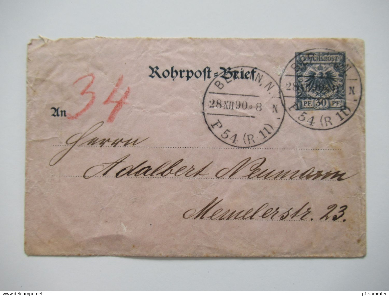 Berlin Postämter Ganzsachen Posten mit Rohrpost!! Ab 1875 - ca. 1910 insgesamt 110 Stück!! Interessanter Stöberposten!