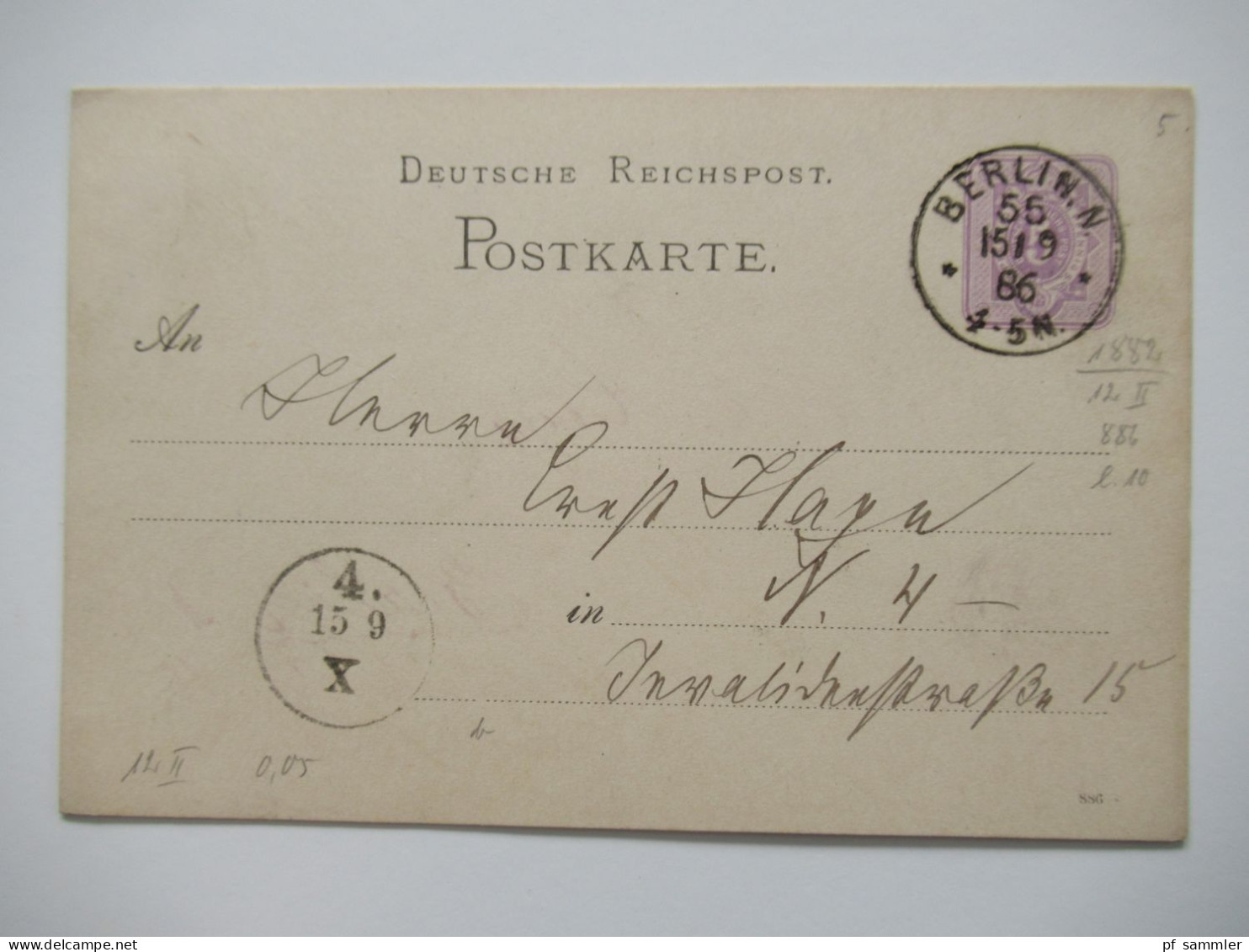 Berlin Postämter Ganzsachen Posten mit Rohrpost!! Ab 1875 - ca. 1910 insgesamt 110 Stück!! Interessanter Stöberposten!