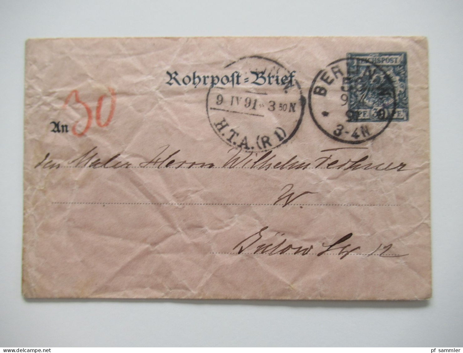 Berlin Postämter Ganzsachen Posten mit Rohrpost!! Ab 1875 - ca. 1910 insgesamt 110 Stück!! Interessanter Stöberposten!