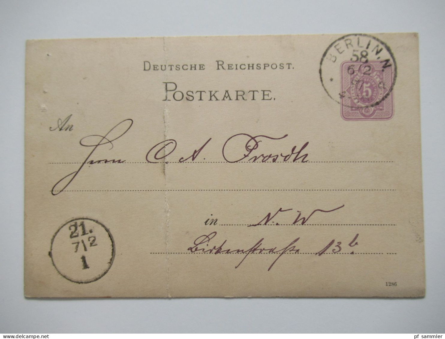 Berlin Postämter Ganzsachen Posten mit Rohrpost!! Ab 1875 - ca. 1910 insgesamt 110 Stück!! Interessanter Stöberposten!