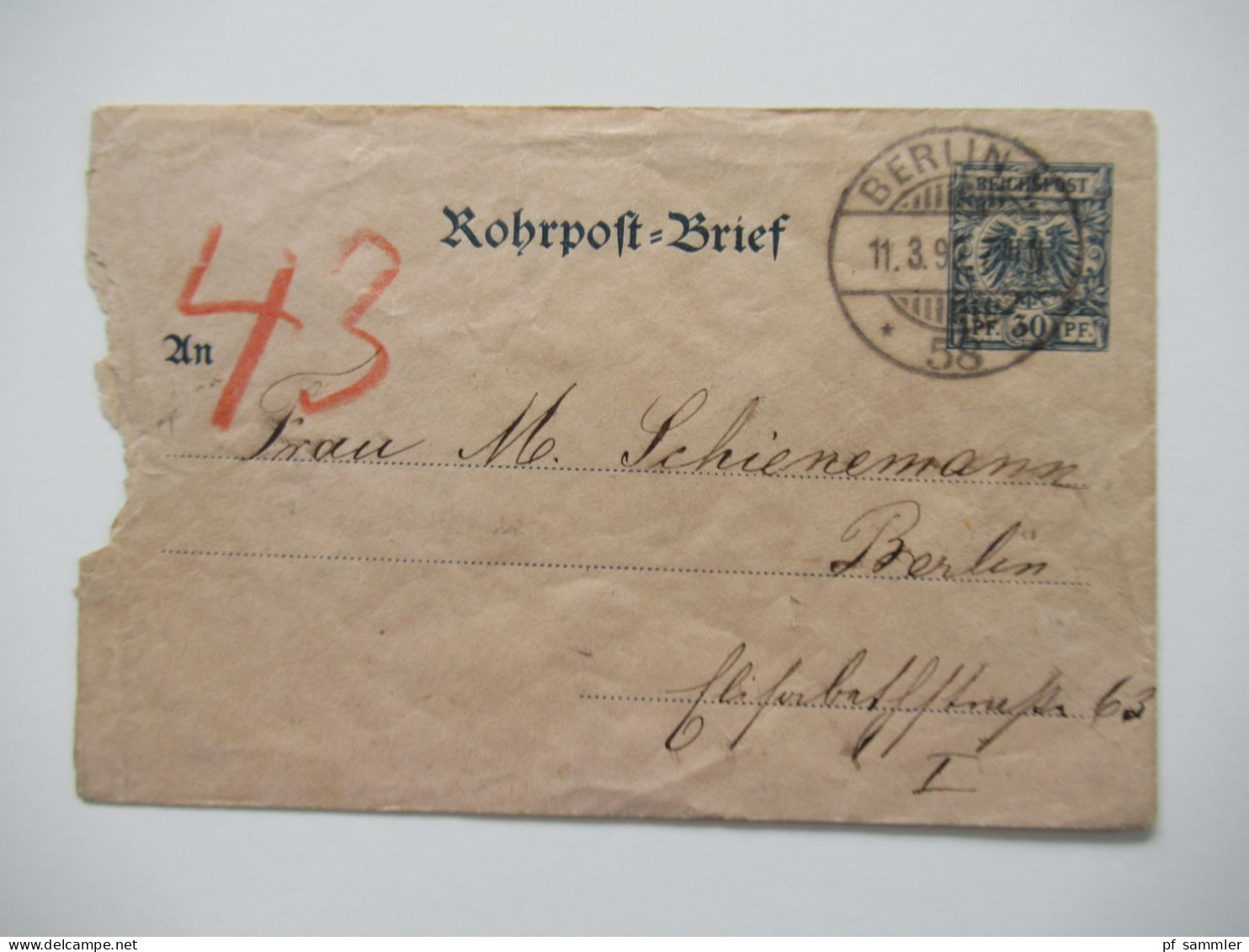 Berlin Postämter Ganzsachen Posten mit Rohrpost!! Ab 1875 - ca. 1910 insgesamt 110 Stück!! Interessanter Stöberposten!