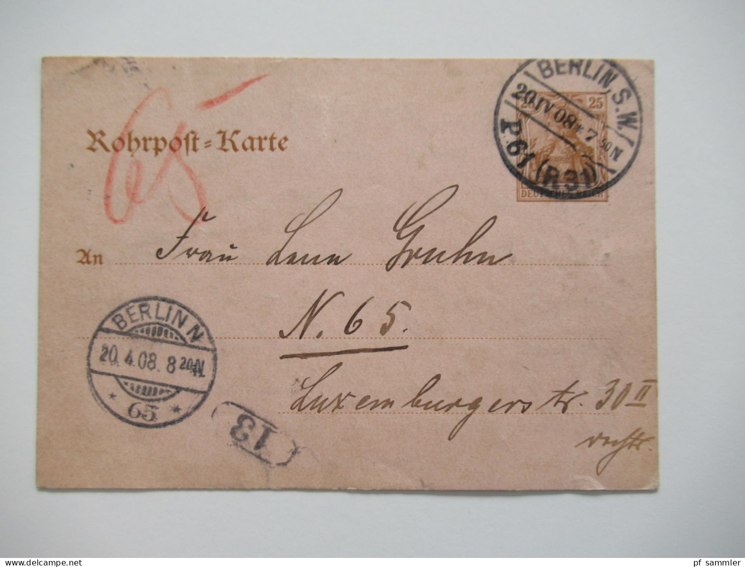 Berlin Postämter Ganzsachen Posten mit Rohrpost!! Ab 1875 - ca. 1910 insgesamt 110 Stück!! Interessanter Stöberposten!