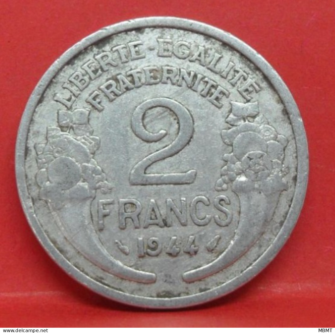 2 Francs Morlon Alu 1944 - TB - Pièce Monnaie France - Article N°776 - 2 Francs