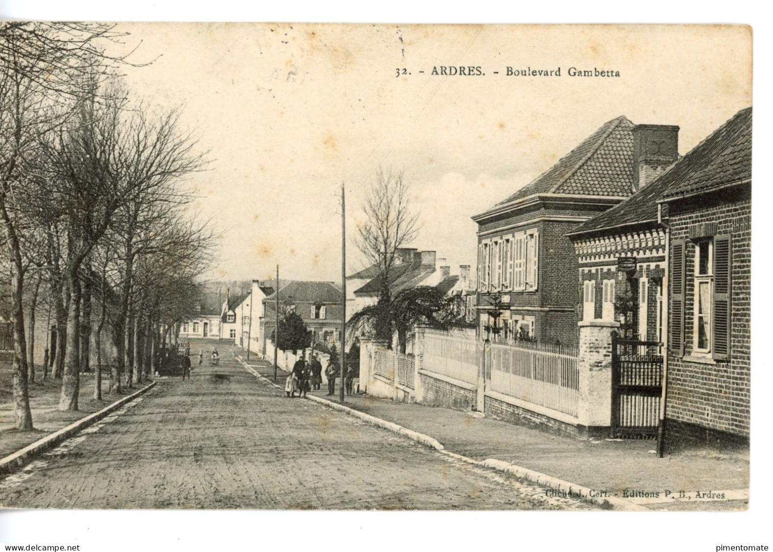 ARDRES BOULEVARD GAMBETTA 1906 - Ardres