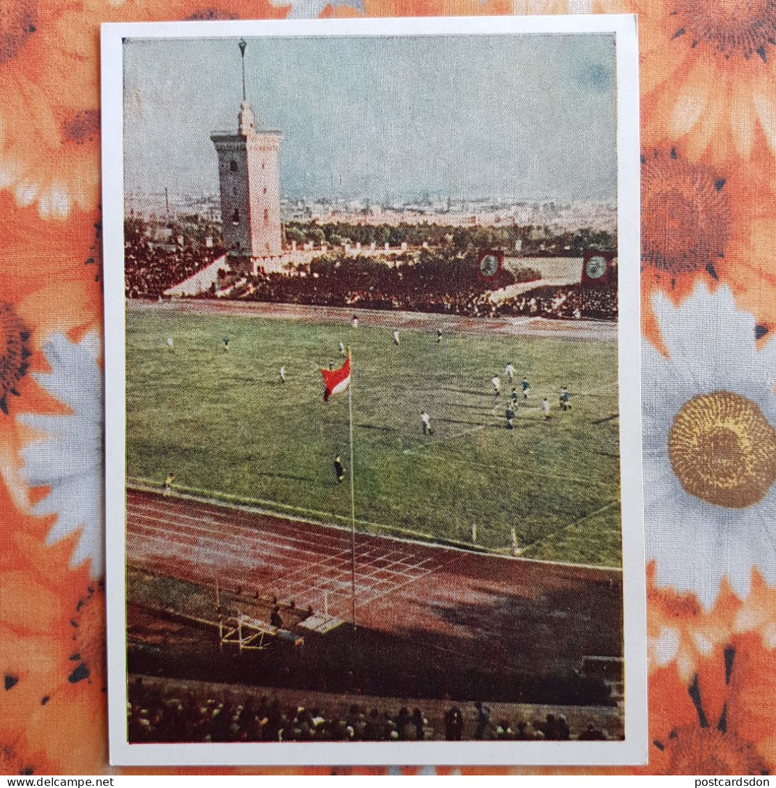 AZERBAIJAN  - Old Postcard - BAKU. Republican Stadium / Stade In The Name Of Stalin - 1954 - Azerbeidzjan