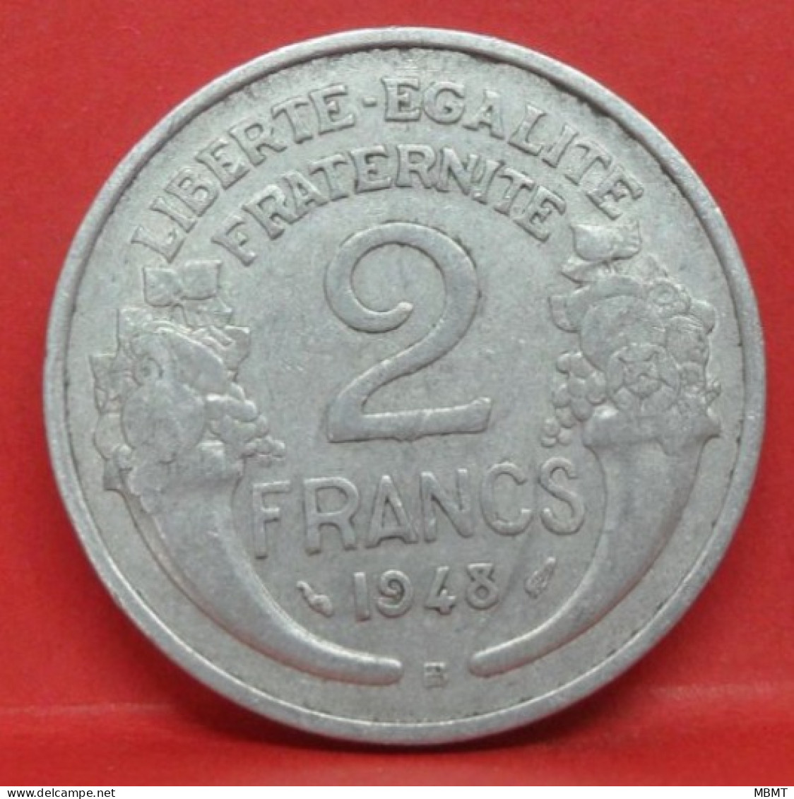 2 Francs Morlon Alu 1948 B - TB - Pièce Monnaie France - Article N°786 - 2 Francs