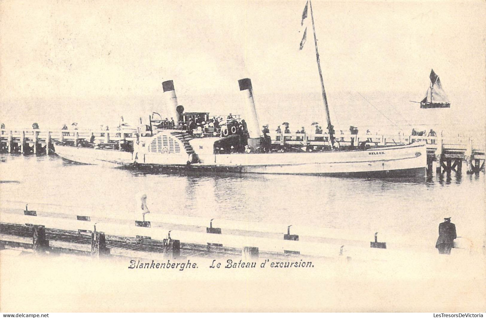 BELGIQUE - Blankenberghe - Le Bateau D'excursion - Carte Postale Ancienne - Blankenberge