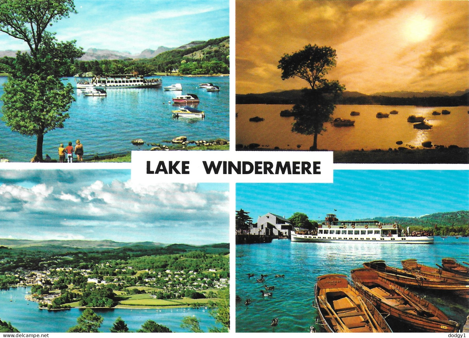 SCENES FROM LAKE WINDERMERE, LAKE DISTRICT, CUMBRIA, ENGLAND. UNUSED POSTCARD   Fd6 - Windermere