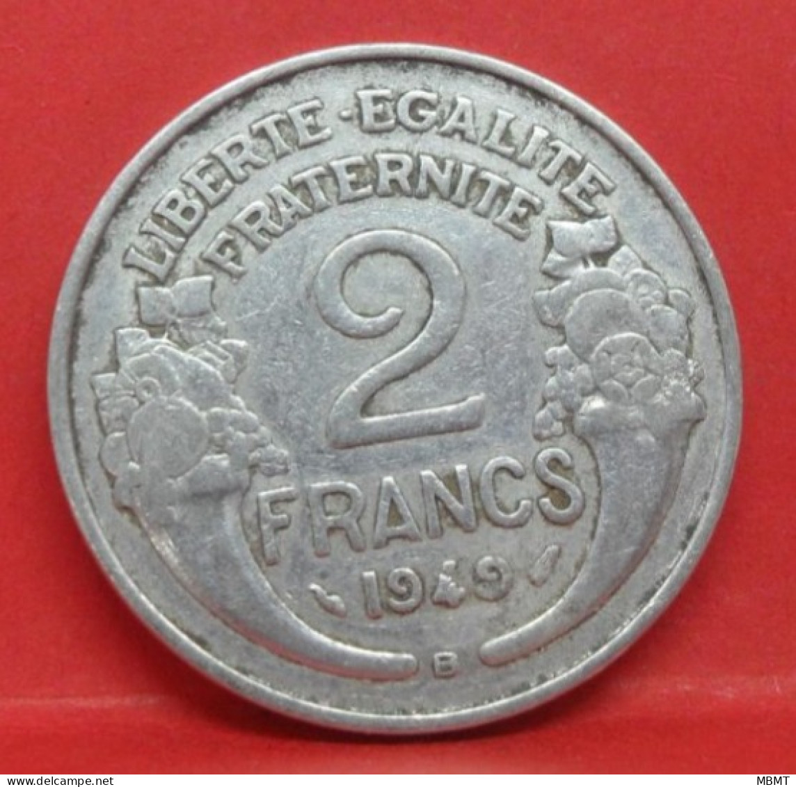 2 Francs Morlon Alu 1949 B - TB - Pièce Monnaie France - Article N°788 - 2 Francs