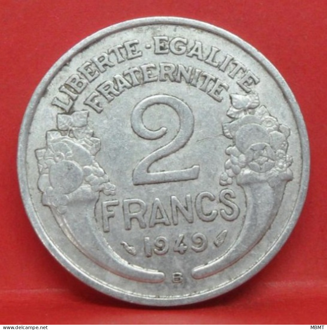 2 Francs Morlon Alu 1949 B - TTB - Pièce Monnaie France - Article N°789 - 2 Francs